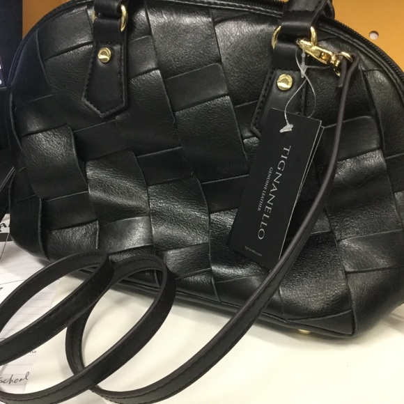 Tignanello Vienna Black Crossbody Mini Dome - Picture 1 of 7